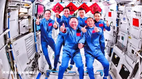 Shenzhou-23 Mürettebatı Tiangong İstasyonuna Giriş Yaptı