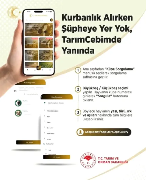 Adana'da Kurbanlık Takip Artık Bir Tık Uzağınızda: Tarım Cebimde Uygulaması