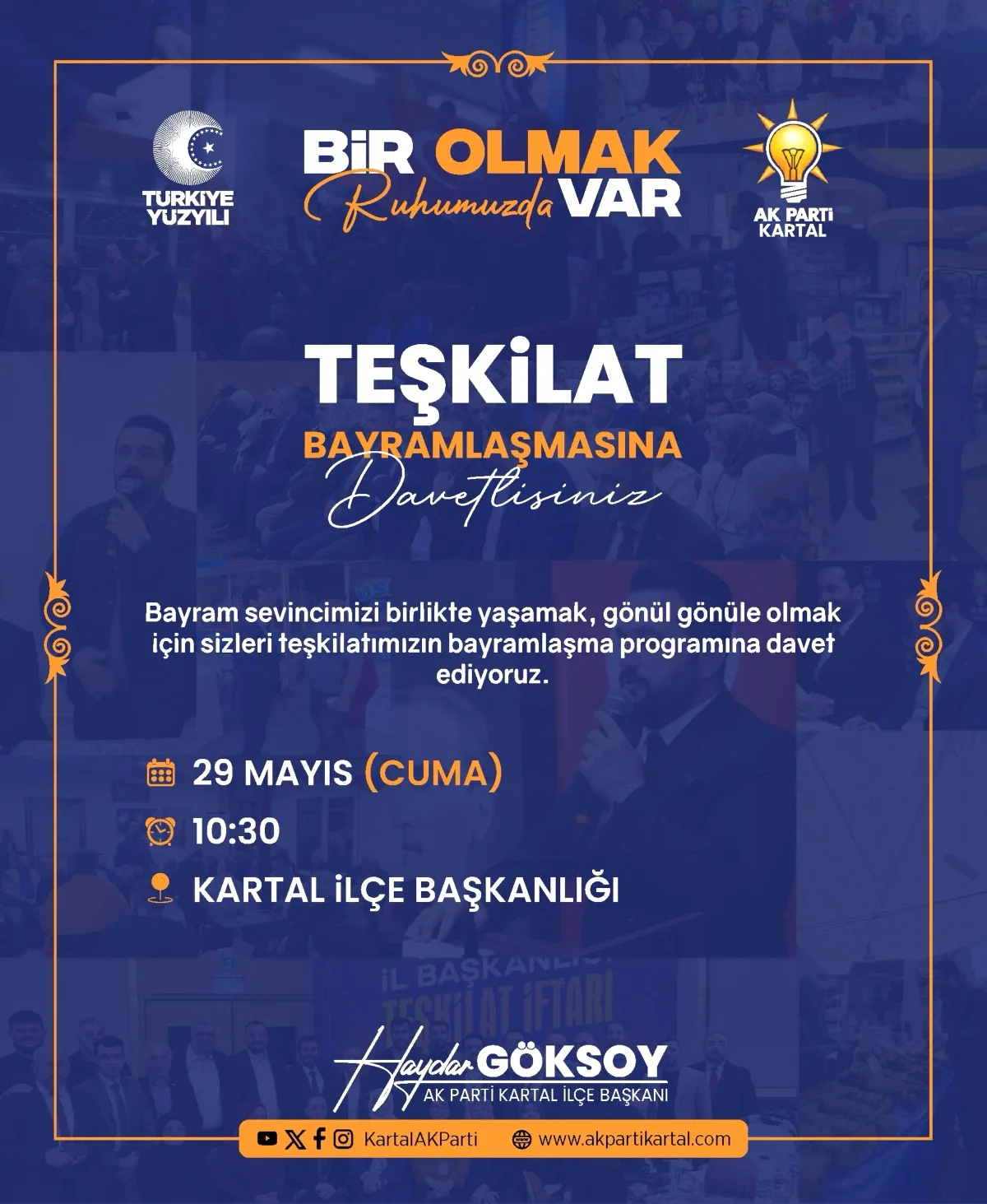 AK Parti Kartal İlçe Başkanlığı'ndan 29 Mayıs Birlik Buluşması AK Parti Kartal İlçe Başkanlığı'ndan 29 Mayıs Birlik Buluşması