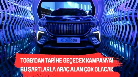 TOGG'dan Tarihi Hamle: 570 Bin TL'si Olan Herkes Sıfır Araba Sahibi Olabilecek