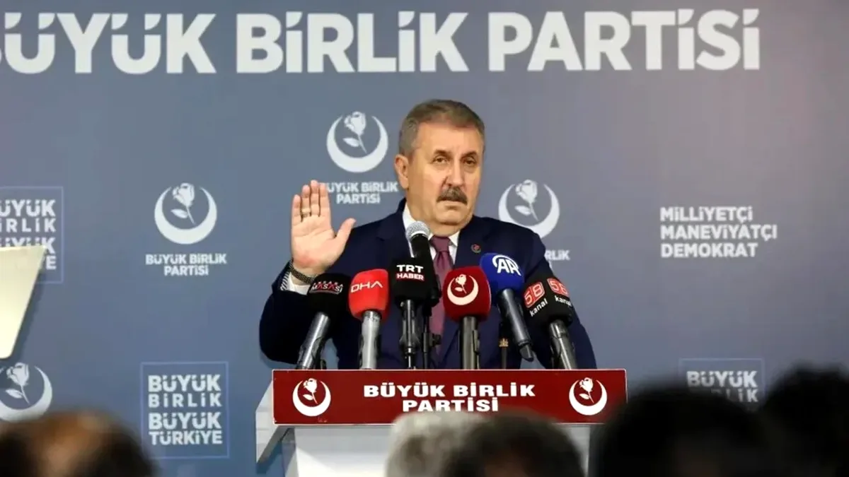 Destici'den DEM Parti'nin İmralı Açıklamasına Sert Tepki: "Devlete İstikamet Çizme Hadsizliği" Destici'den DEM Parti'nin İmralı Açıklamasına Sert Tepki: "Devlete İstikamet Çizme Hadsizliği"