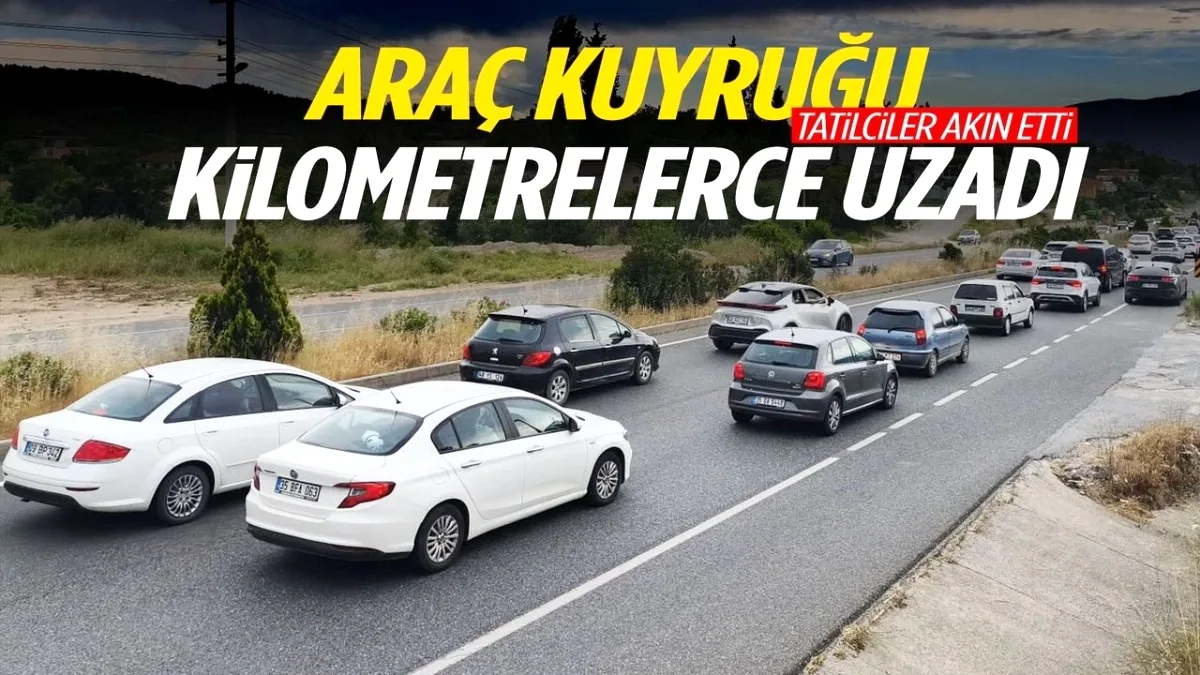 Muğla'da 22 Kilometreye Ulaşan Araç Kuyruğu Trafik Kilitledi Muğla'da 22 Kilometreye Ulaşan Araç Kuyruğu Trafik Kilitledi