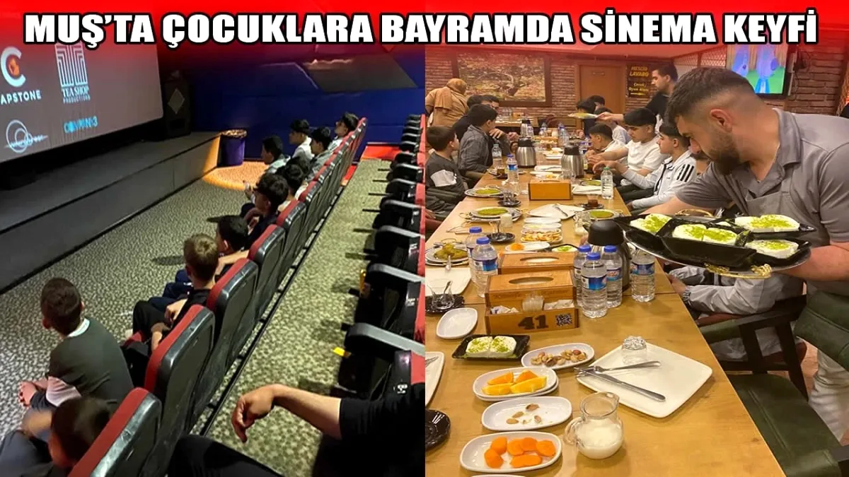 Muş'ta Çocuklara Kurban Bayramı'nda Sinema Keyfi Muş'ta Çocuklara Kurban Bayramı'nda Sinema Keyfi