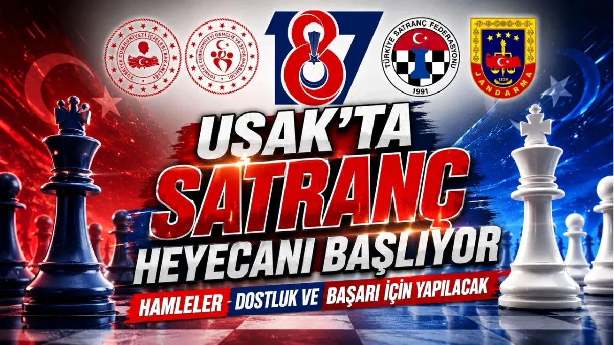 Uşak'ta Jandarma'nın 187. Yılına Özel Satranç Turnuvası Uşak'ta Jandarma'nın 187. Yılına Özel Satranç Turnuvası