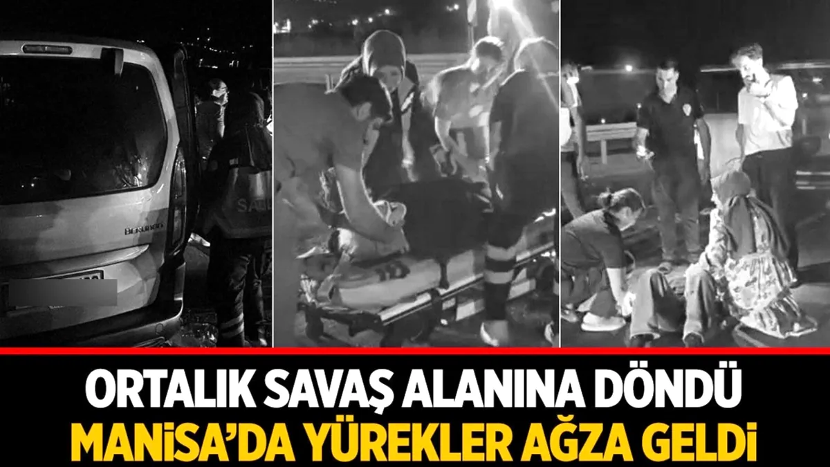Manisa'da Trafik Kazası: 4 Yaralı Manisa'da Trafik Kazası: 4 Yaralı