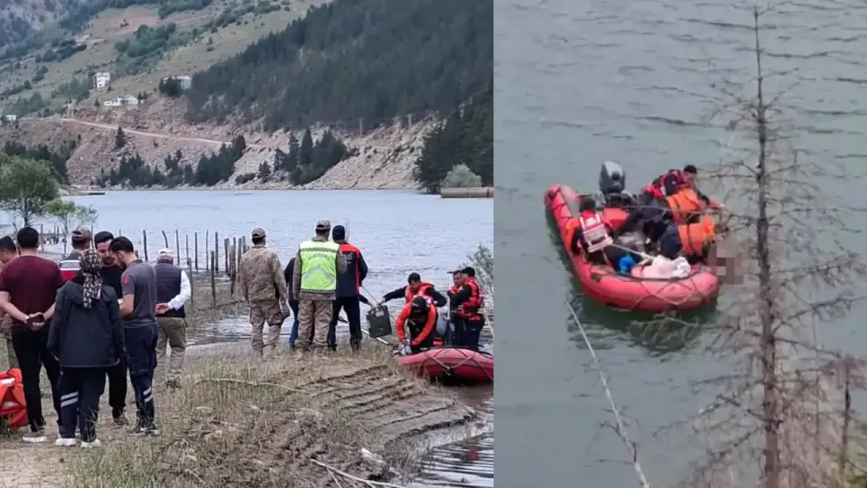Gümüşhane'de Feci Kaza: Kamyonet Baraj Gölüne Düştü görseli