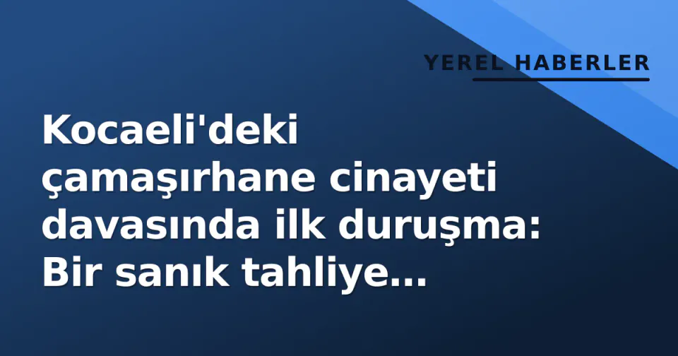 Kocaeli'deki çamaşırhane cinayeti davasında ilk duruşma: Bir sanık tahliye edildi görseli