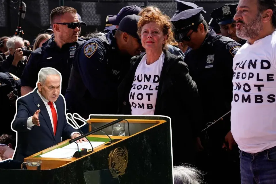 Netanyahu BM Genel Kurulu'nda: New York'ta binlerce protesto, Gazze ve Lübnan gölgesinde görseli