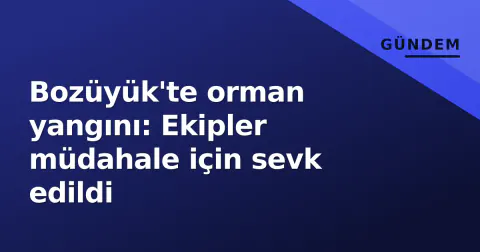 Bozüyük'te orman yangını: Ekipler müdahale için sevk edildi