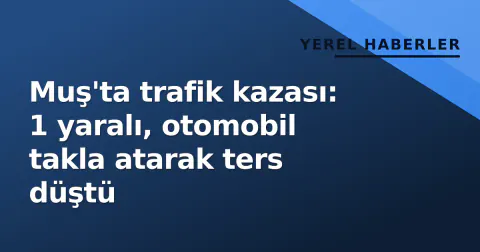 Muş'ta trafik kazası: 1 yaralı, otomobil takla atarak ters düştü Muş'ta trafik kazası: 1 yaralı, otomobil takla atarak ters düştü