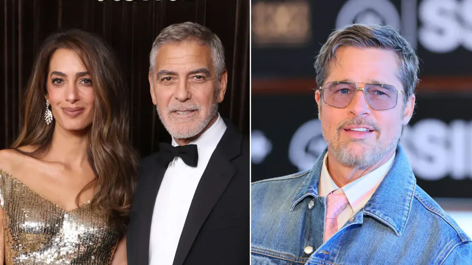 Amal Clooney, Brad Pitt'in 'George dans etmez' şakasını aniden kesti: 'İftira!' görseli
