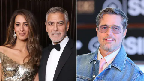 Amal Clooney, Brad Pitt'in 'George dans etmez' şakasını aniden kesti: 'İftira!'