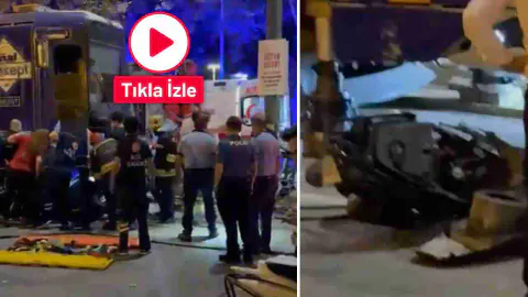 Gaziantep'te Tramvay ve Motosiklet Çarpıştı: 2 Yaralı