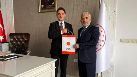 Çankırı İl Müftüsü Mehmet Şahin'den Kaymakam Hasan Budak'a Ziyaret