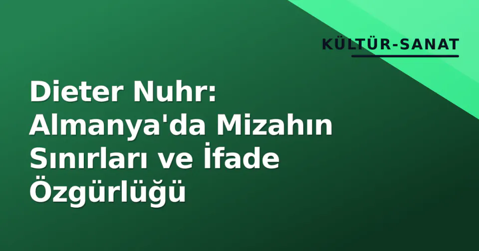 Dieter Nuhr: Almanya'da Mizahın Sınırları ve İfade Özgürlüğü görseli
