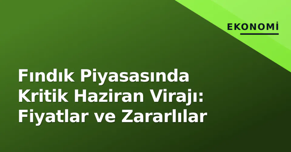 Fındık Piyasasında Kritik Haziran Virajı: Fiyatlar ve Zararlılar görseli