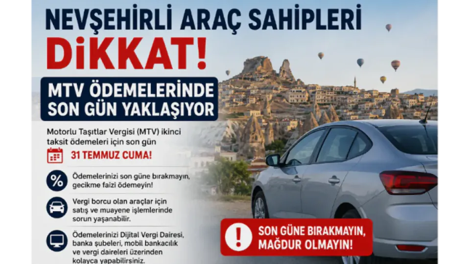 MTV İkinci Taksit Ödemeleri İçin Son Gün: 31 Temmuz görseli