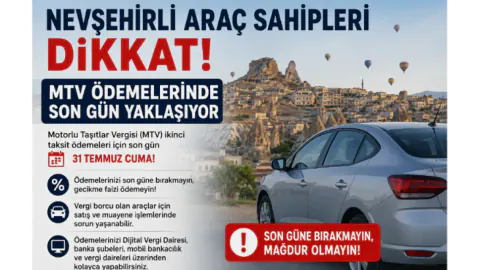 MTV İkinci Taksit Ödemeleri İçin Son Gün: 31 Temmuz