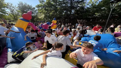 Tosya'da Karne Heyecanı: Üçoluklar Mesire Alanı'nda Çocuk Şenliği