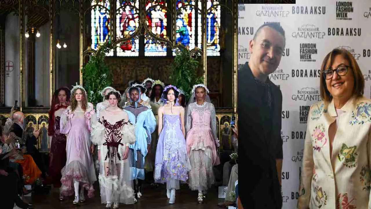 Londra Moda Haftası'nda Gaziantep Kutnu'su: Fatma Şahin'in 'Kadın Emeği' Mesajı Dünyaya Ulaştı Londra Moda Haftası'nda Gaziantep Kutnu'su: Fatma Şahin'in 'Kadın Emeği' Mesajı Dünyaya Ulaştı