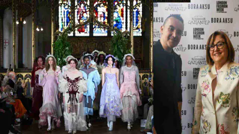 Londra Moda Haftası'nda Gaziantep Kutnu'su: Fatma Şahin'in 'Kadın Emeği' Mesajı Dünyaya Ulaştı