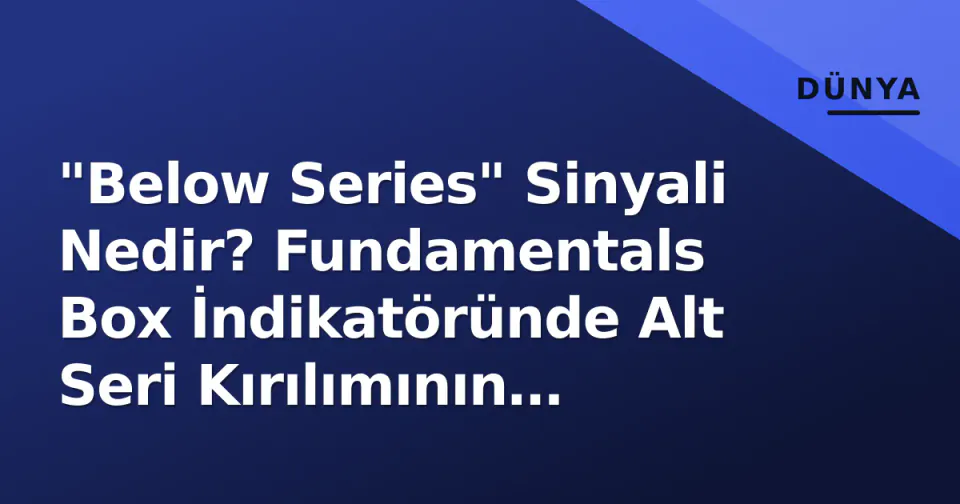 "Below Series" Sinyali Nedir? Fundamentals Box İndikatöründe Alt Seri Kırılımının Anlamı görseli