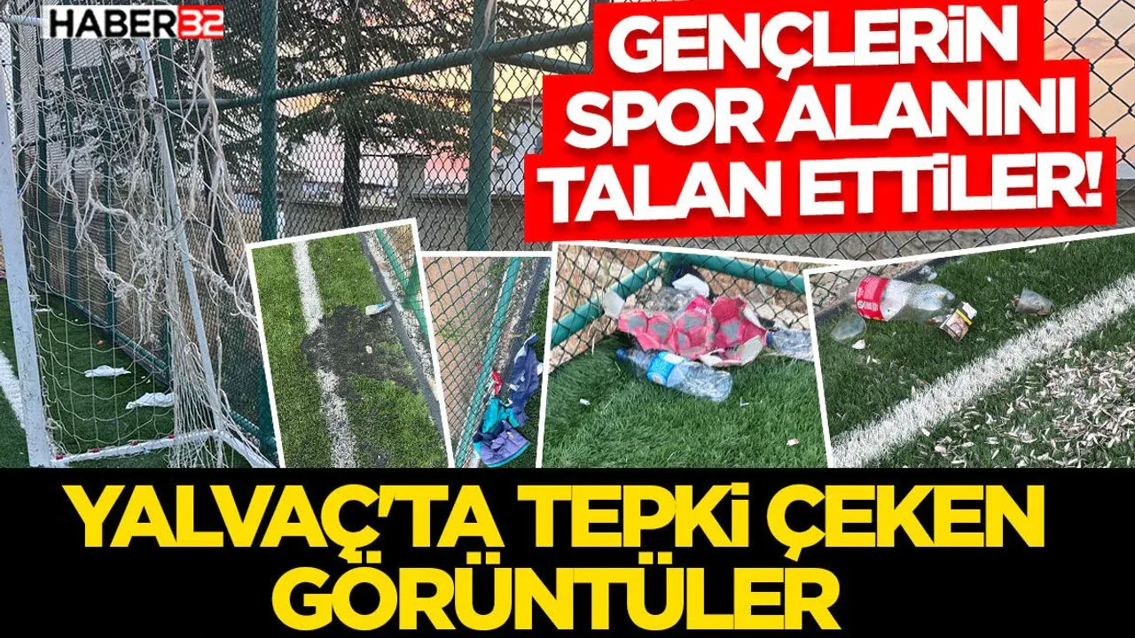 Isparta Yalvaç'ta Yeni Açılan Spor Sahası Magandaların Hedefi Oldu Isparta Yalvaç'ta Yeni Açılan Spor Sahası Magandaların Hedefi Oldu