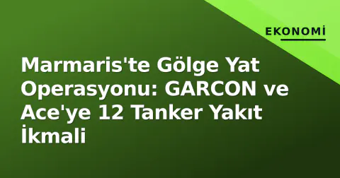 Marmaris'te Gölge Yat Operasyonu: GARCON ve Ace'ye 12 Tanker Yakıt İkmali
