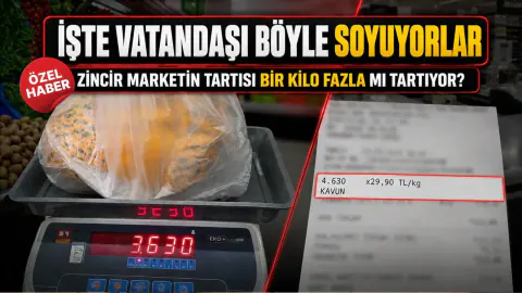 Karabük'te Zincir Market Tartı İddiası: Kavun ve Çay Paketinde 1 Kilo Farkı