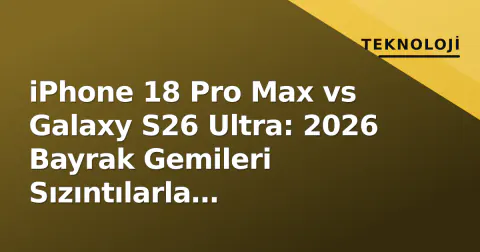 iPhone 18 Pro Max vs Galaxy S26 Ultra: 2026 Bayrak Gemileri Sızıntılarla Karşılaştırıldı