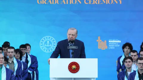 Cumhurbaşkanı Erdoğan İTO Marmara Anadolu İmam Hatip Lisesi Mezuniyet Töreni'nde Konuştu