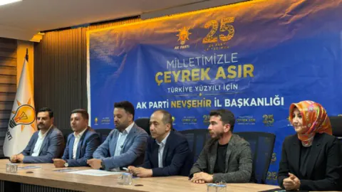 AK Parti Nevşehir'den 25. Yıl Mesajı: 'Türkiye Geleceğe Hazır'