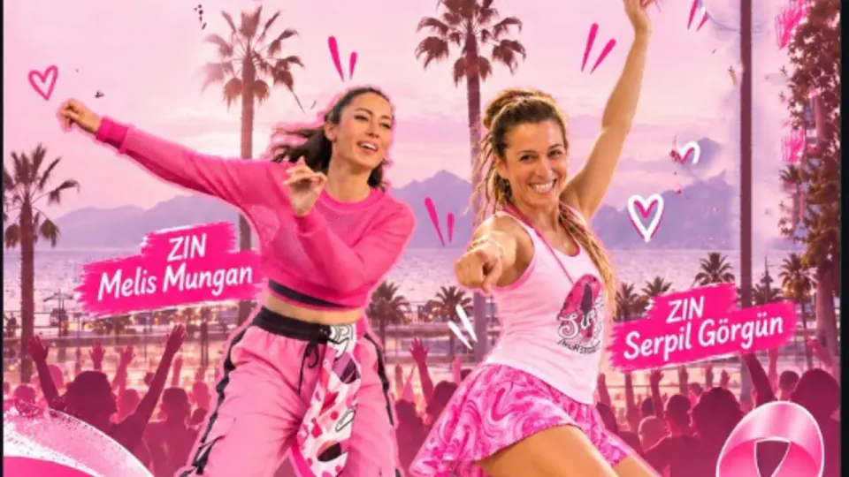 Konyaaltı'da Meme Kanseri Farkındalığı için Ücretsiz Zumba: 9 Ekim'de Pembe Hareket görseli