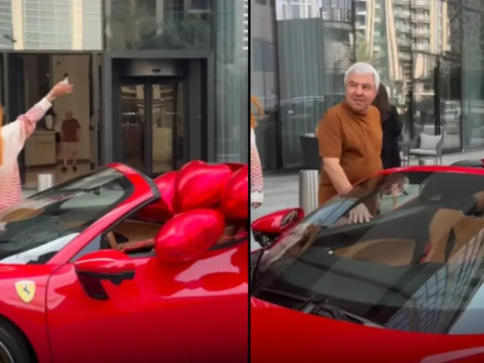 Orkun Group'un Genç İş Kadını Dilhan Karadeniz'den Babasına Lüks Ferrari Sürprizi görseli