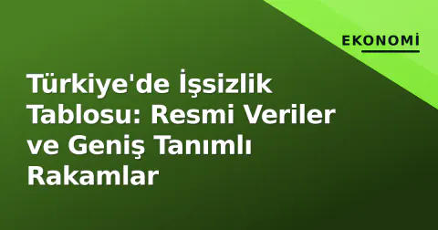 Türkiye'de İşsizlik Tablosu: Resmi Veriler ve Geniş Tanımlı Rakamlar