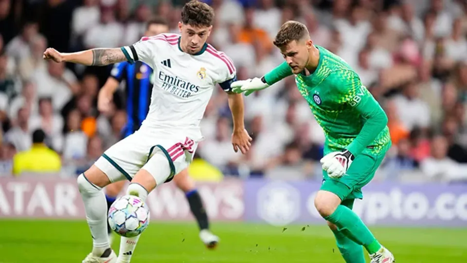 Real Madrid, Şampiyonlar Lig'i Inter'i 2-1 yenen golle açtı: Mbappe ve Valverde imzaladı görseli