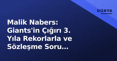 Malik Nabers: Giants'in Çığırı 3. Yıla Rekorlarla ve Sözleşme Soru İşaretleriyle Girdi