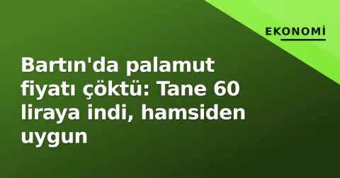 Bartın'da palamut fiyatı çöktü: Tane 60 liraya indi, hamsiden uygun