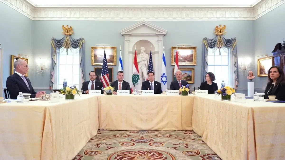 Lübnan ve İsrail Arasında Washington'da Kritik Ateşkes Görüşmeleri Başladı Lübnan ve İsrail Arasında Washington'da Kritik Ateşkes Görüşmeleri Başladı