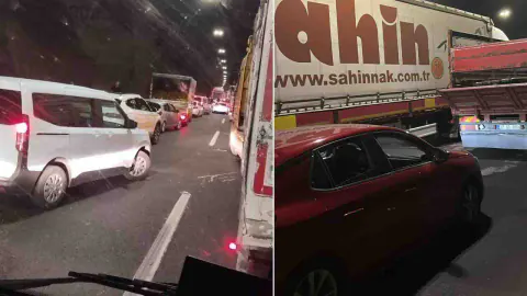 TAG Otoyolu Nurdağı Tüneli'nde Zincirleme Kaza: Trafik Akışı Etkilendi
