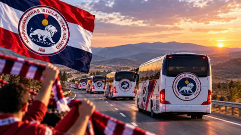 Maraş'tan Erzincan'a 5 otobüslük taraftar desteği: İstiklalspor için yolculuk başlıyor