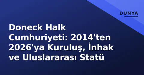 Doneck Halk Cumhuriyeti: 2014'ten 2026'ya Kuruluş, İnhak ve Uluslararası Statü