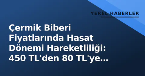 Çermik Biberi Fiyatlarında Hasat Dönemi Hareketliliği: 450 TL'den 80 TL'ye Düştü