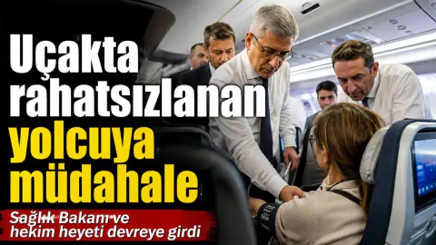 Sağlık Bakanı Kemal Memişoğlu Uçakta Fenala Yolcuya Müdahale Etti