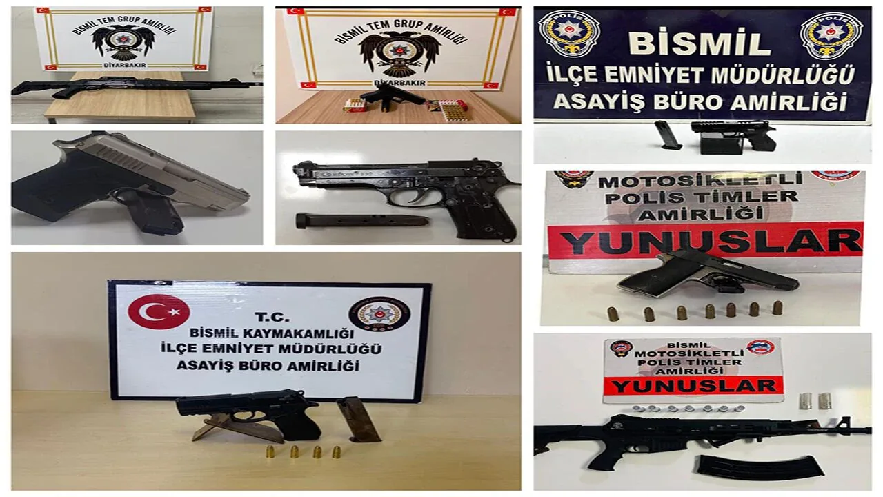 Bismil'de Geniş Çaplı Asayiş Operasyonu: Çok Sayıda Silah Ele Geçirildi Bismil'de Geniş Çaplı Asayiş Operasyonu: Çok Sayıda Silah Ele Geçirildi