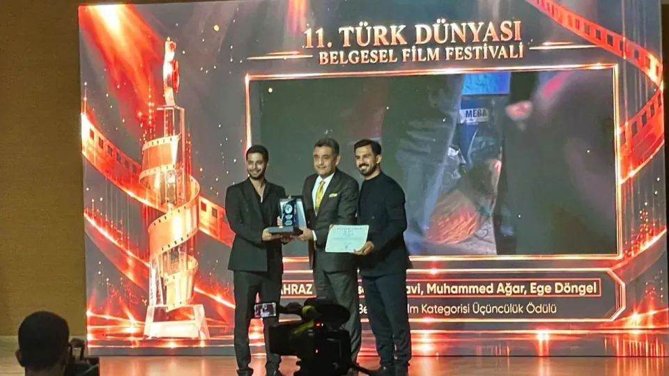 KBÜ öğrencileri 'Ahraz' belgeseliyle Türk Dünyası Festivali'nde bronce madalya kazandı görseli