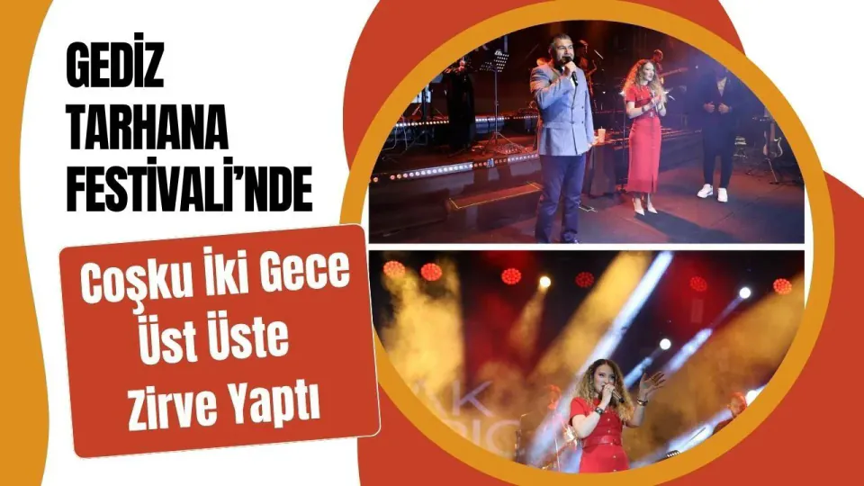 Gediz Tarhana Festivali'nde Müzik Ziyafeti: Üç İsim Sahne Aldı görseli