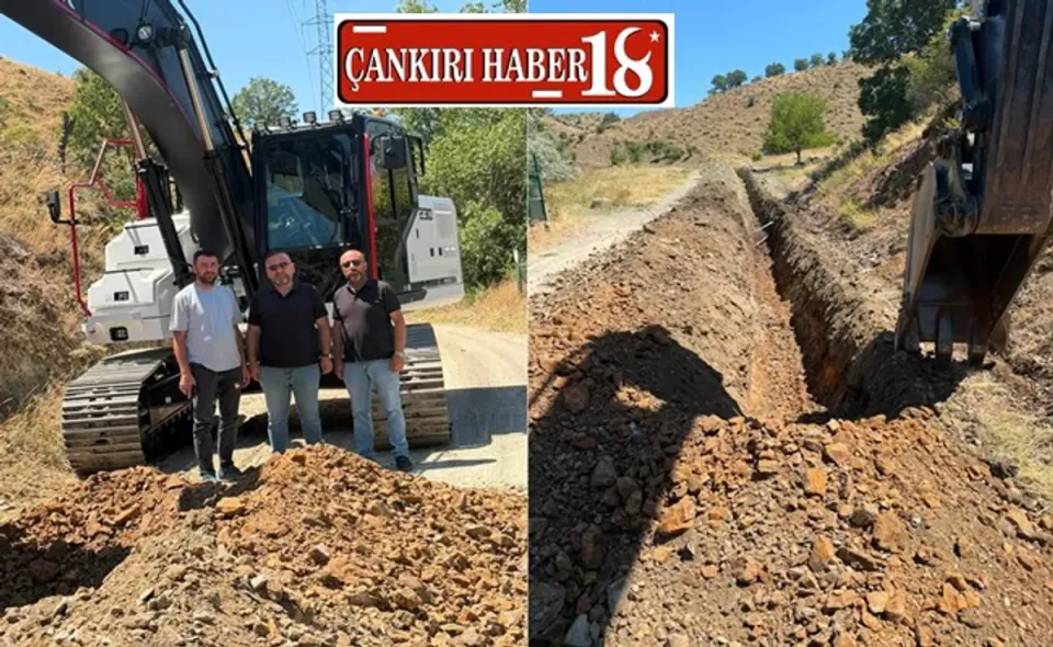 Şabanözü Gürpınar Mahallesi'ne Yeni Su Hattı Döşeniyor görseli