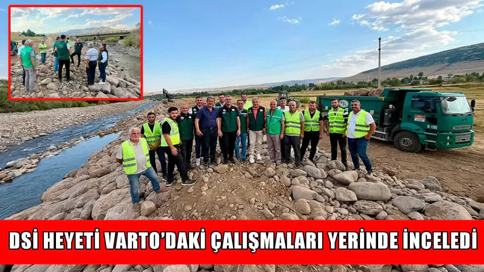 DSİ Heyeti Varto'daki Toplu Makina Çalışmalarını İnceledi görseli