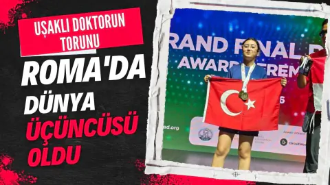 Uşaklı Doktorun Torunu Roma'da Dünya Üçüncüsü Oldu